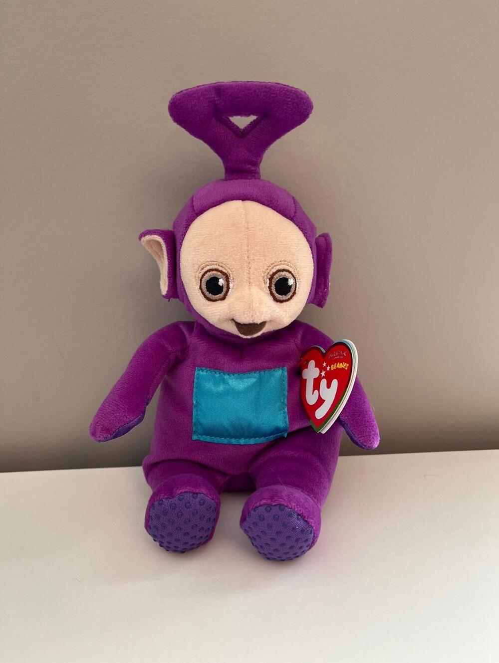 Ty Beanie Baby “Tinky Winky” the Purple Teletubby TV Show Teletubbies (6 inch)